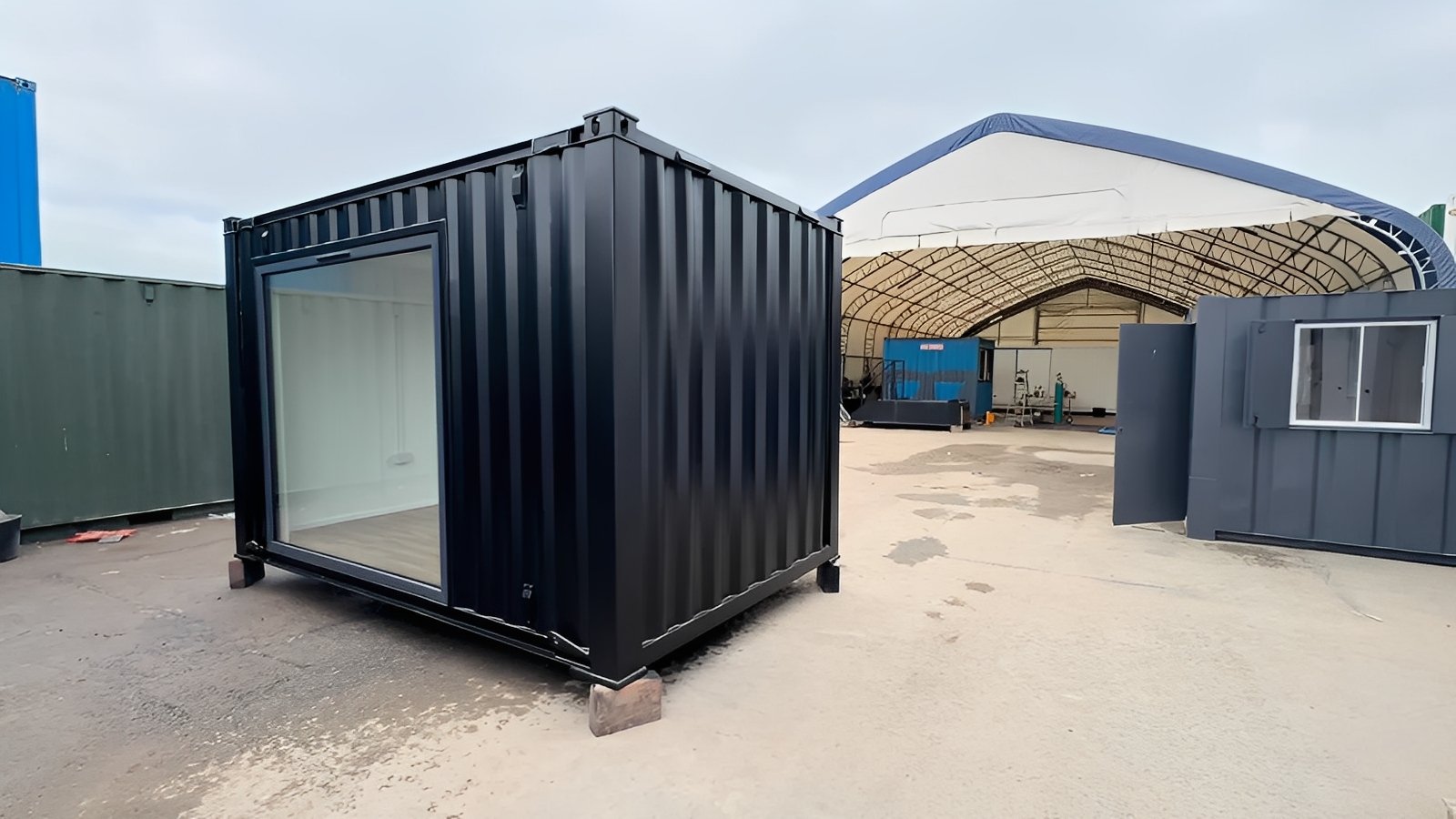 12ft x 8ft Custom Office / Garden Room – Open Plan Portable Building - Colli Trans Containers