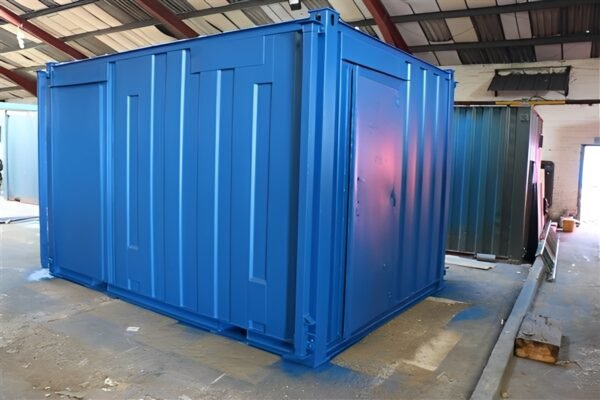 13ft x 9ft Site Office With Toilet Blue - Colli Trans Containers