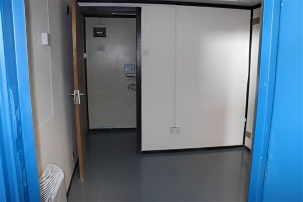 13ft x 9ft Site Office With Toilet Blue - Colli Trans Containers