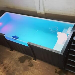 20ft Shipping Container Swimming Pool with Convenient Side Staircase - M-W Containers