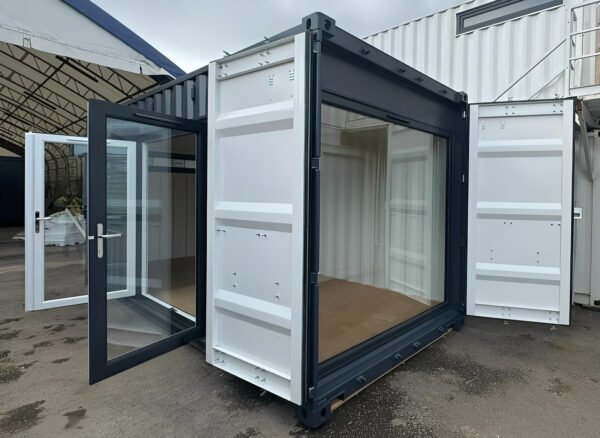 20ft x 8ft Custom Shipping Container Conversion – Portable Building - Colli Trans Containers