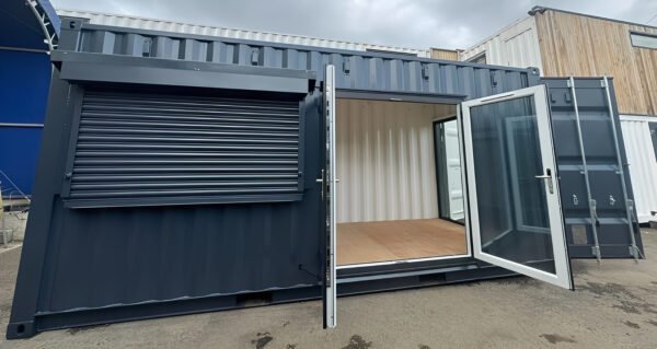 20ft x 8ft Custom Shipping Container Conversion – Portable Building - Colli Trans Containers