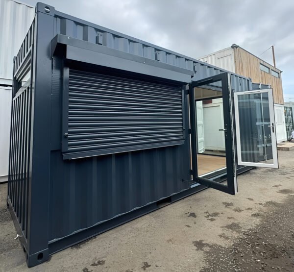 20ft x 8ft Custom Shipping Container Conversion – Portable Building - Colli Trans Containers