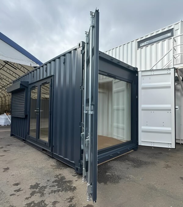 20ft x 8ft Custom Shipping Container Conversion – Portable Building - Colli Trans Containers