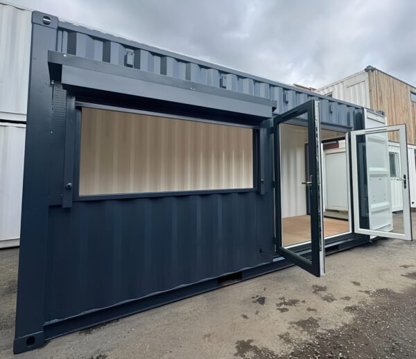 20ft x 8ft Custom Shipping Container Conversion – Portable Building - Colli Trans Containers