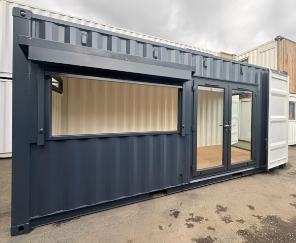 20ft x 8ft Custom Shipping Container Conversion – Portable Building - Colli Trans Containers