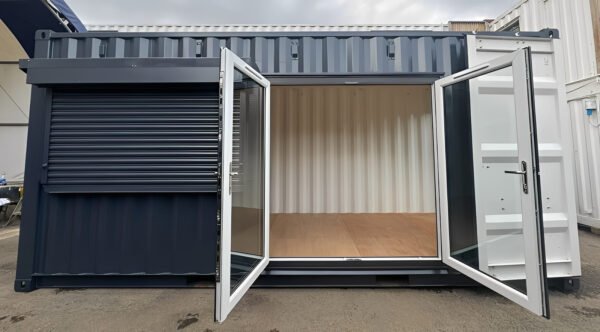 20ft x 8ft Custom Shipping Container Conversion – Portable Building - Colli Trans Containers