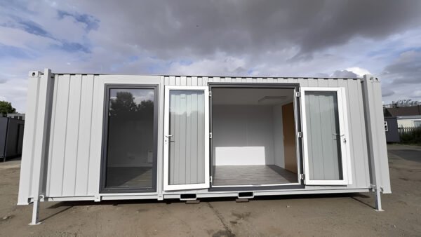 24ft x 9ft Site Office with Toilet – Sales Office / Marketing Suite / Portable Site Cabin - Colli Trans Containers