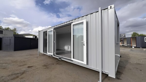 24ft x 9ft Site Office with Toilet – Sales Office / Marketing Suite / Portable Site Cabin - Colli Trans Containers