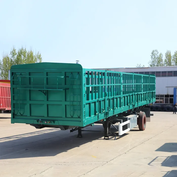 3 Axle High Side Fence Cargo Semi Trailer - OneStop Container Store