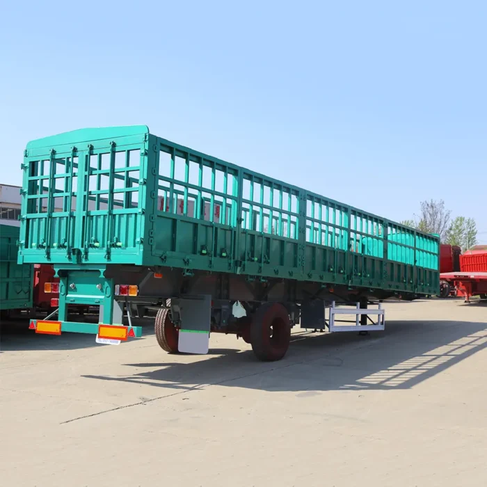 3 Axle High Side Fence Cargo Semi Trailer - OneStop Container Store
