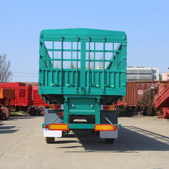 3 Axle High Side Fence Cargo Semi Trailer - OneStop Container Store