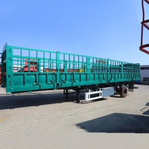 3 Axle High Side Fence Cargo Semi Trailer - OneStop Container Store