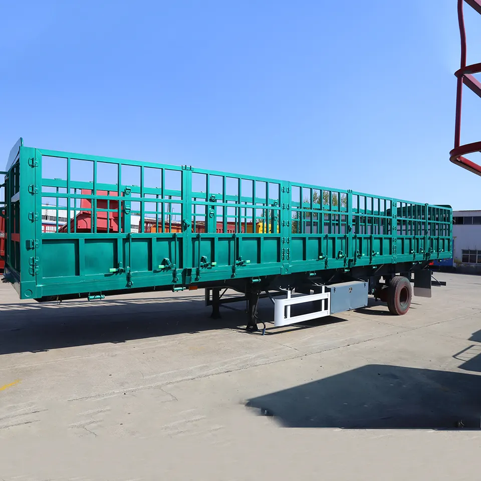 3 Axle High Side Fence Cargo Semi Trailer - OneStop Container Store