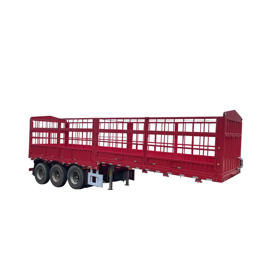 3 Axles Heavy Transport Cargo High Side Truck Trailer - OneStop Container Store