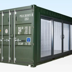 30Ft Container Home Office with Glass Doors