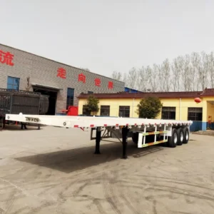 Flatbed semi-trailer 40ft Container Carrier Truck trailer - OneStop Container Store