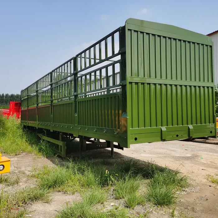 Flatbed Side Wall Truck Trailer – Cargo Fence Semi Trailer for Sale - OneStop Container Store