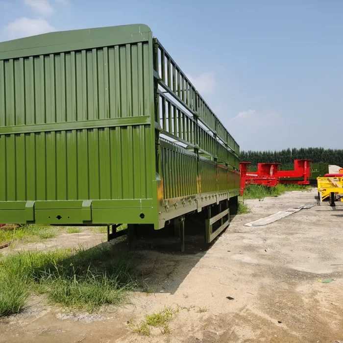Flatbed Side Wall Truck Trailer – Cargo Fence Semi Trailer for Sale - OneStop Container Store
