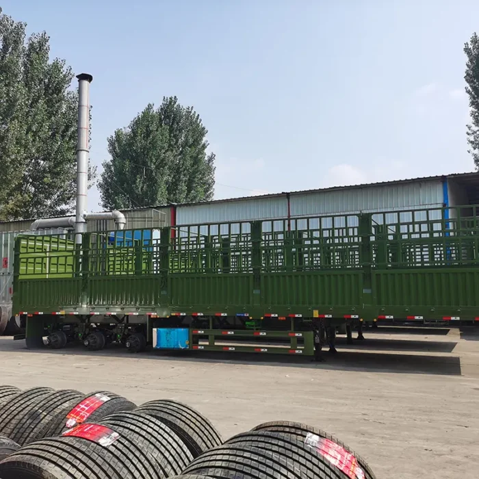 Flatbed Side Wall Truck Trailer – Cargo Fence Semi Trailer for Sale - OneStop Container Store