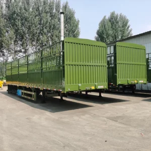 Flatbed Side Wall Truck Trailer – Cargo Fence Semi Trailer for Sale - OneStop Container Store