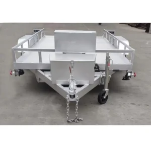 Hydraulic 2 Axle Aluminum Car Trailer 700kg - OneStop Container Store