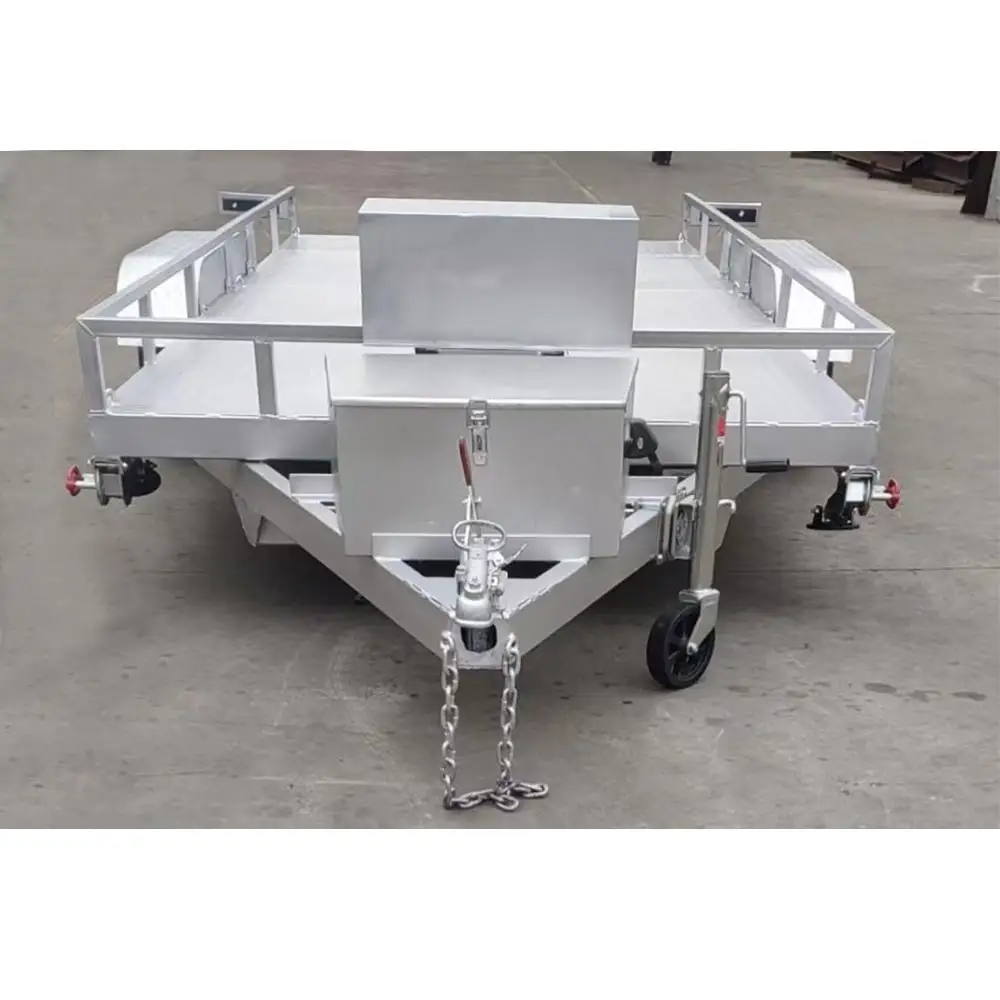 Hydraulic 2 Axle Aluminum Car Trailer 700kg - OneStop Container Store