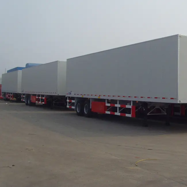 Three-Axle Cargo Box Semi Trailer - OneStop Container Store