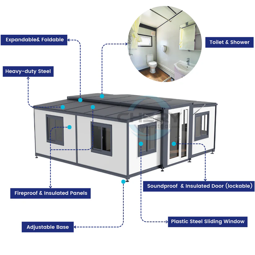 Hughearts 19x20ft Expandable Modular House - Image 3